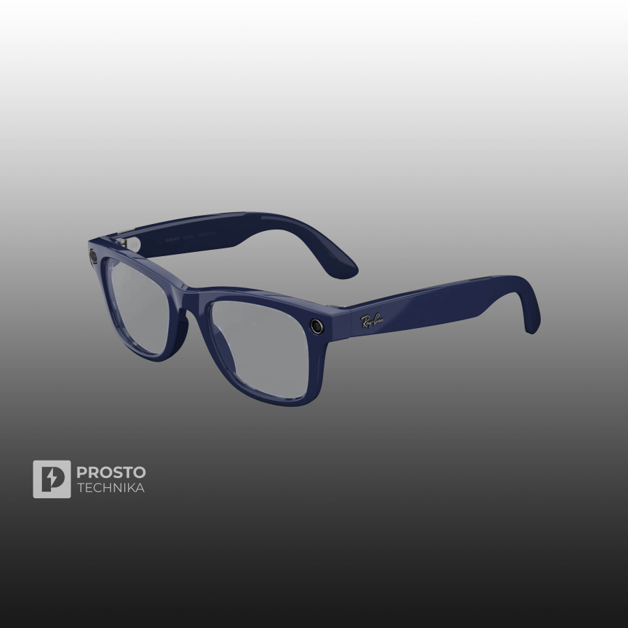 Ray-Ban Wayfarer (Gen 2) Глянцевый синий с Прозрачно-Синими Линзами (Shiny Cosmic Blue/Clear to Sapphire Transitions)